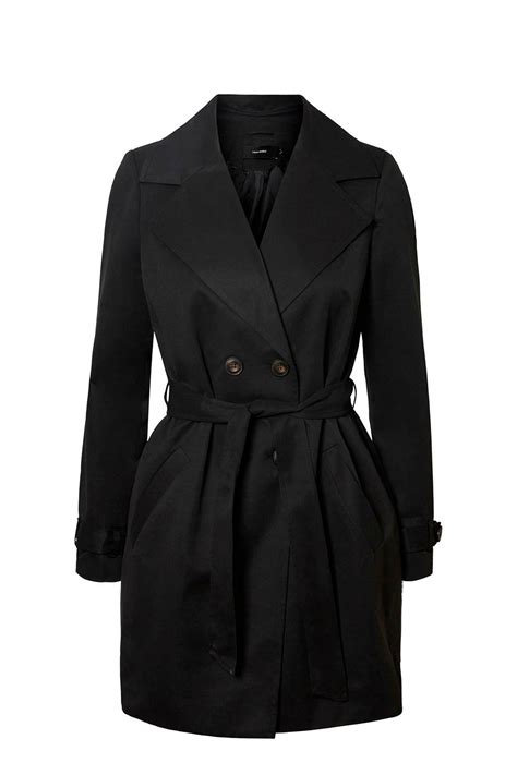 zwarte trenchcoat dames